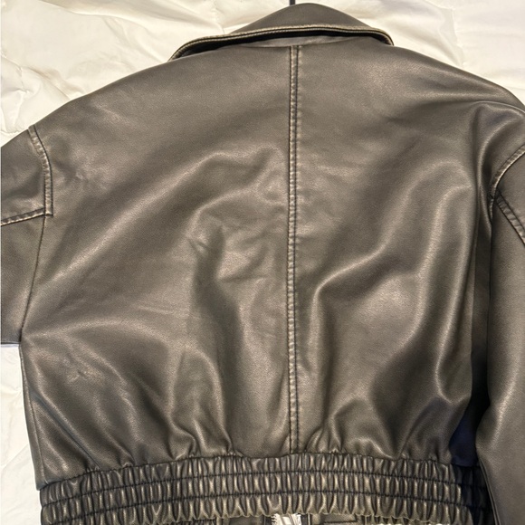 Zara Dark Brown Bomber Jacket - Picture 2 of 4
